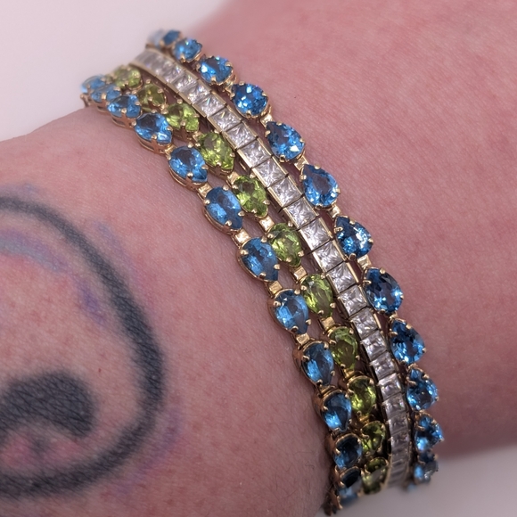 Topaz & 14k Gold Mélia Tennis Bracelet